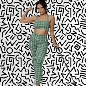 Offline Green Houndstooth Leggings